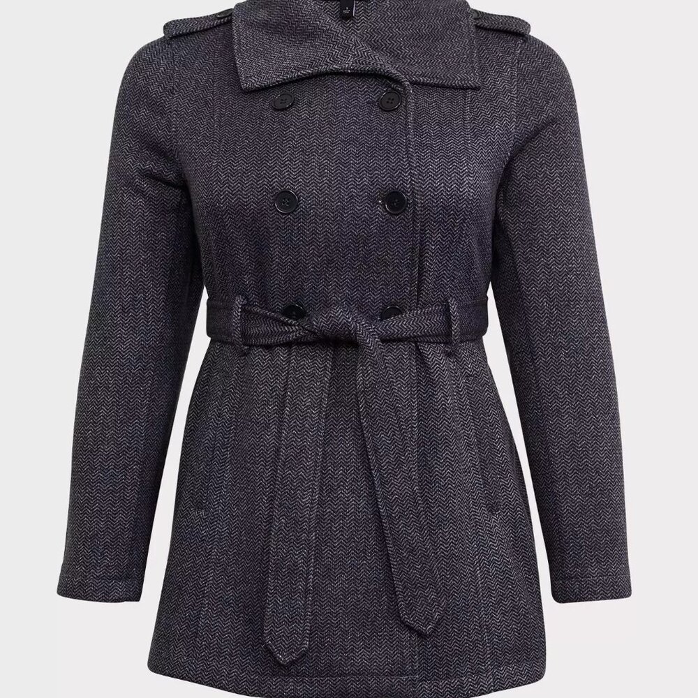 TORRID Fleece Trench Size 2